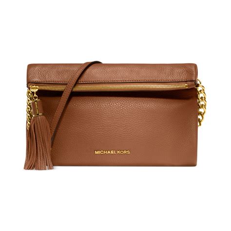 michael kors brown clutch